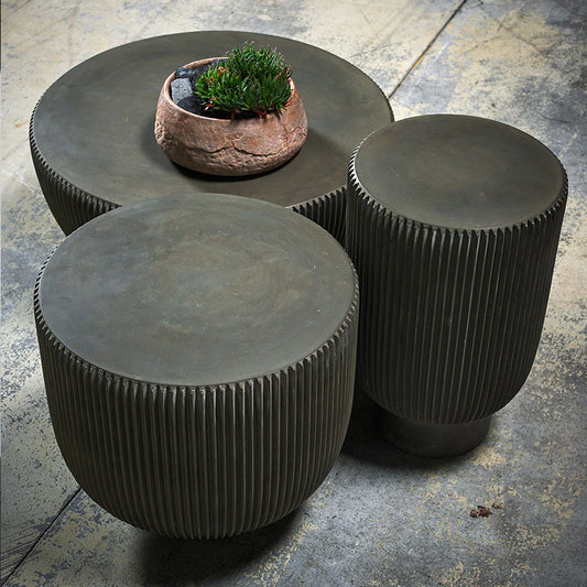 Italian Unique Design Fiberglass Concrete Tea Table High Small Coffee Tables Living Room Furniture